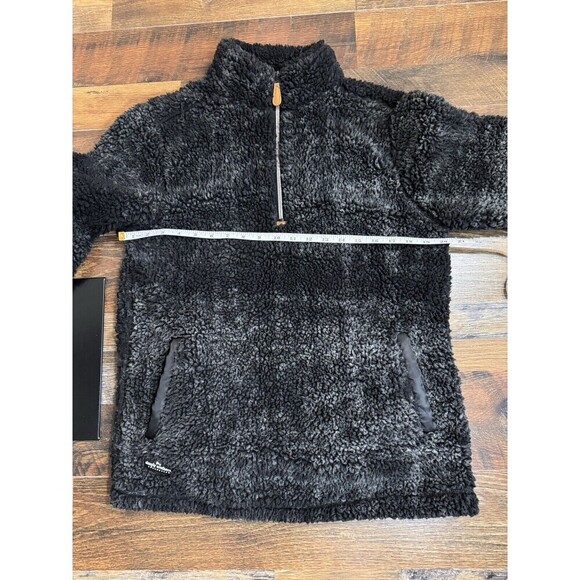 Simply Southern 1/4 Zip Sherpa Fleece Pullover Mock Neck Jacket Gray Women Sz S - Picture 9 of 9